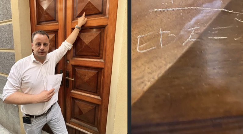 Torino – “Ebreo inf…” La scritta sulla sporta del consigliere comunale. Cosa è successo