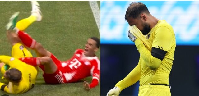 Donnarumma travolge Musala e gli spacca la gamba – Poi scoppia a piangere: cosa è successo