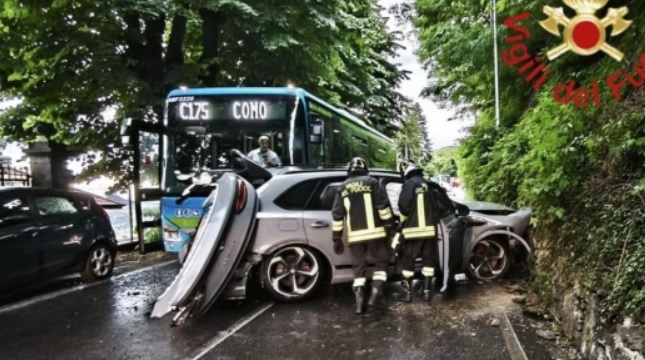 Lombardia – Giocatore di serie A perde il controllo del Suv e si schianta contro un bus. Cosa è successo