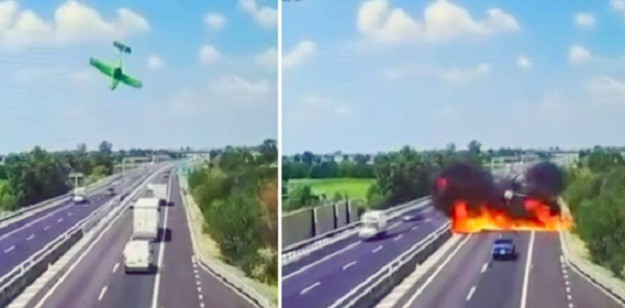Terribile dramma in Lombardia – Ultraleggero si schianta in autostrada. Muoiono due milanesi
