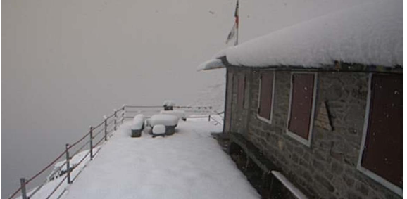 Piemonte  – E’ arrivata la neve: montagne imbiancate per il primo assaggio di freddo