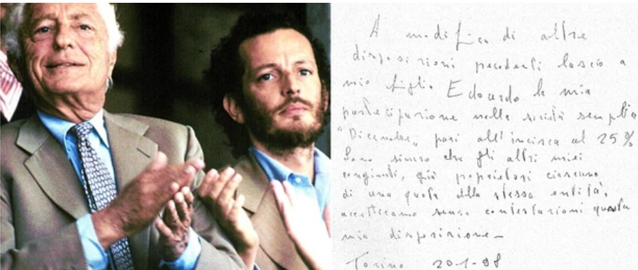 Torino – Il testamento ‘segreto’ di Gianni Agnelli: “John Elkann non doveva ereditare così tanto” . Cosa c’è scritto