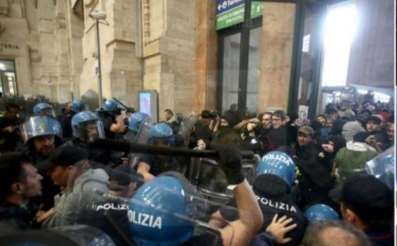 Milano – Caos in Centrale durante il corteo per Gaza: manganellate , lacrimogeni e turisti in fuga. Cosa è successo