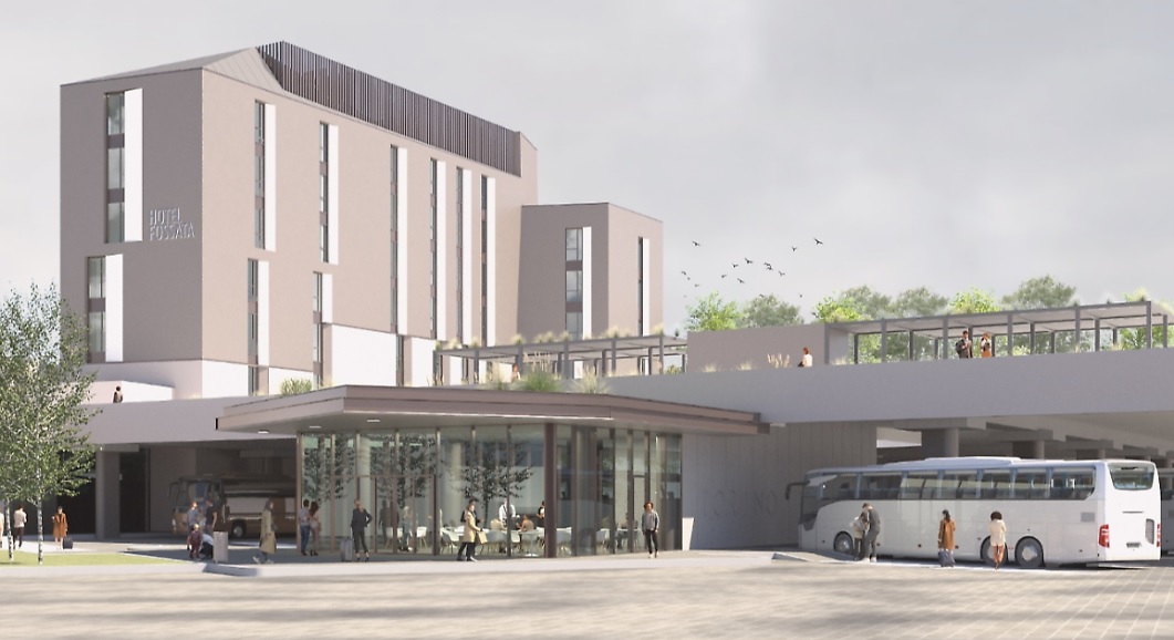 Torino – Addio alla stazione degli autobus di corso Vittorio Emanuele. Nasce il nuovo Centro trasporti (con moderno Hotel) in periferia. Il progetto