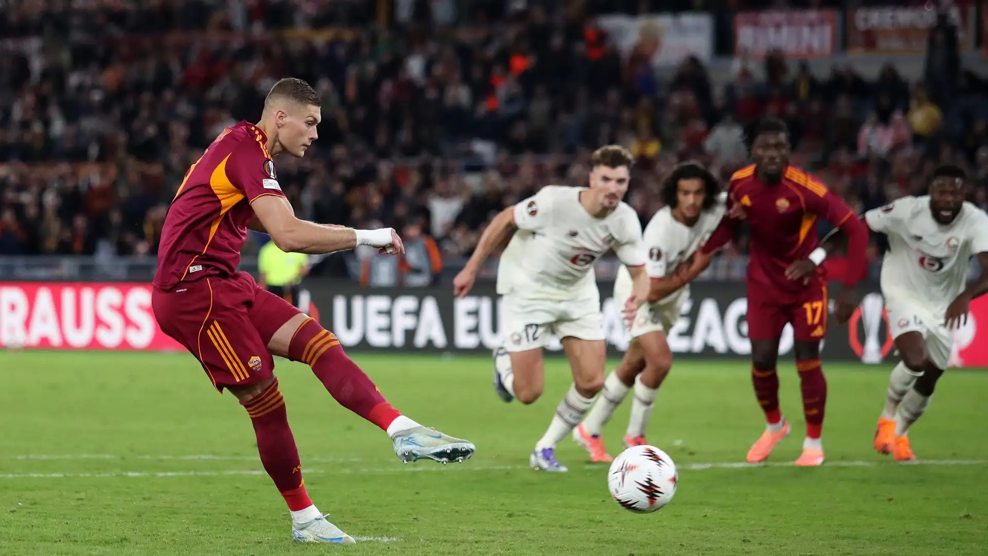 Triplo rigore sbagliato in Roma-Lille, Gasperini: “Mai visto nulla di simile”